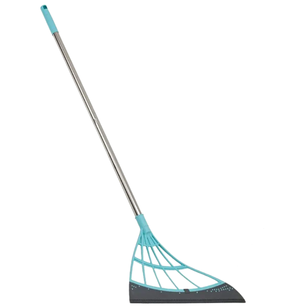 Rubber Broom Extendable Telescopic Handle Multi-Surface