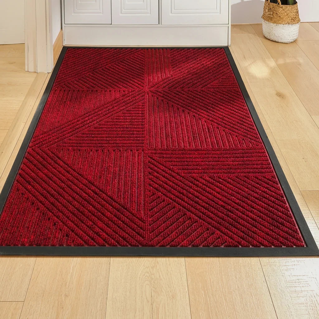 Rubber Door Mat Heavy-Duty Non-Slip Indoor & Outdoor Use