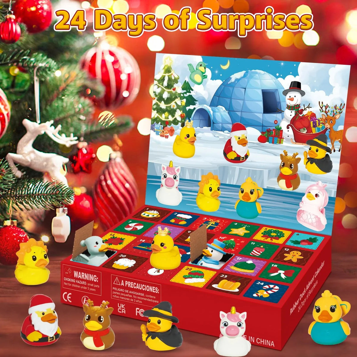 Rubber Duck Advent Calendar 24 Costume Ducks
