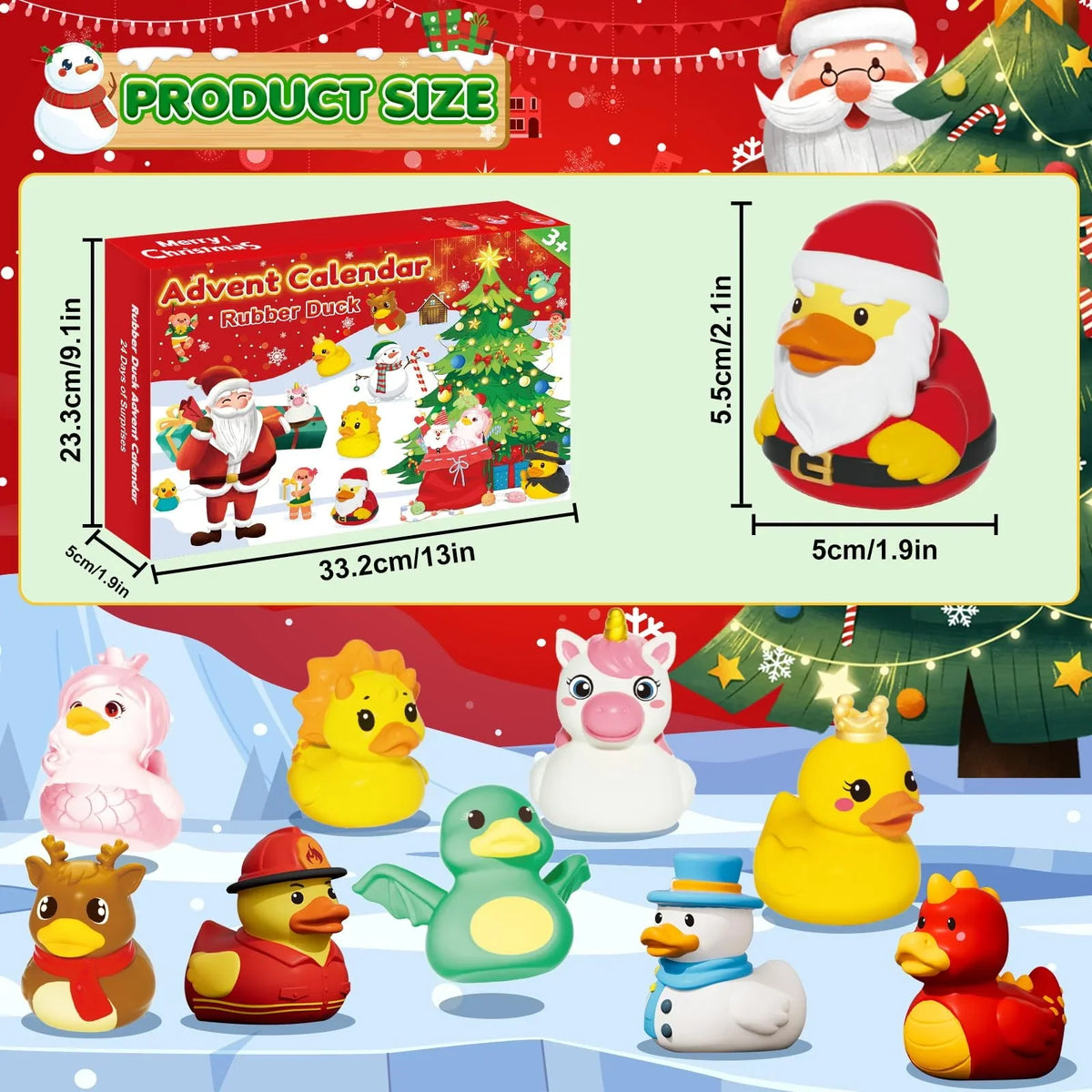 Rubber Duck Advent Calendar 24 Costume Ducks