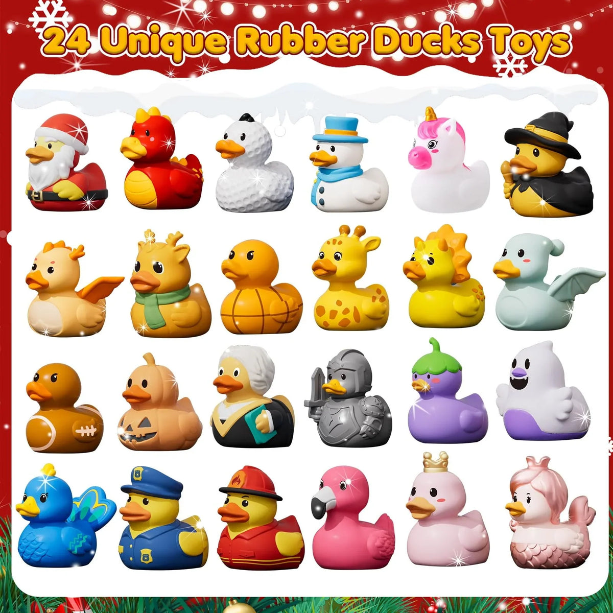 Rubber Duck Advent Calendar 24 Costume Ducks