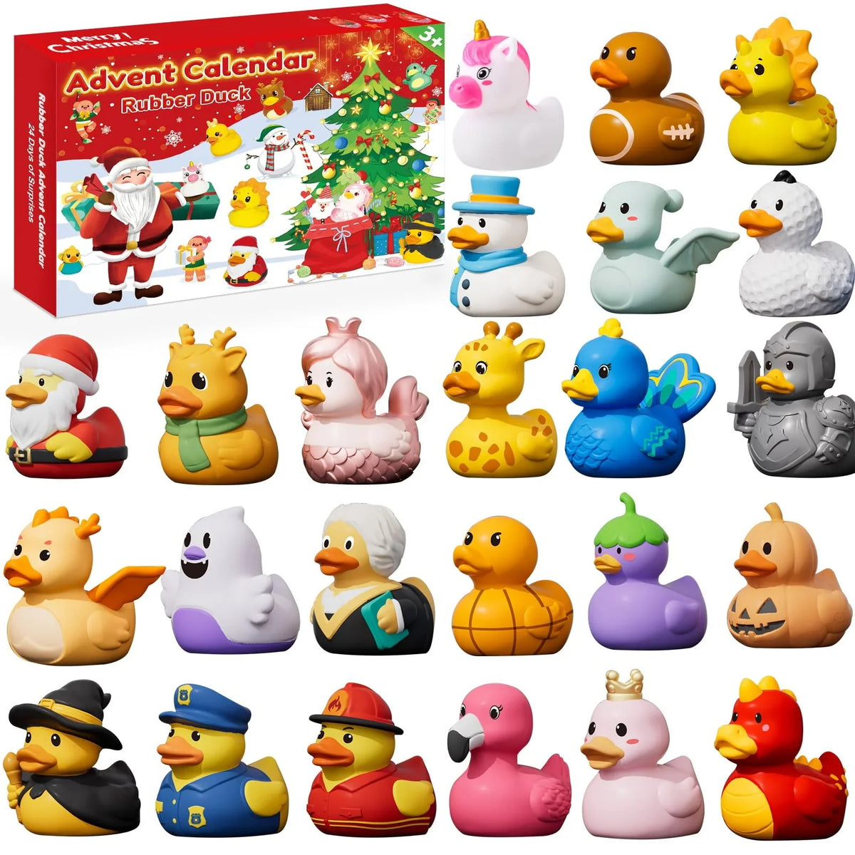 Rubber Duck Advent Calendar 24 Holiday Costumes