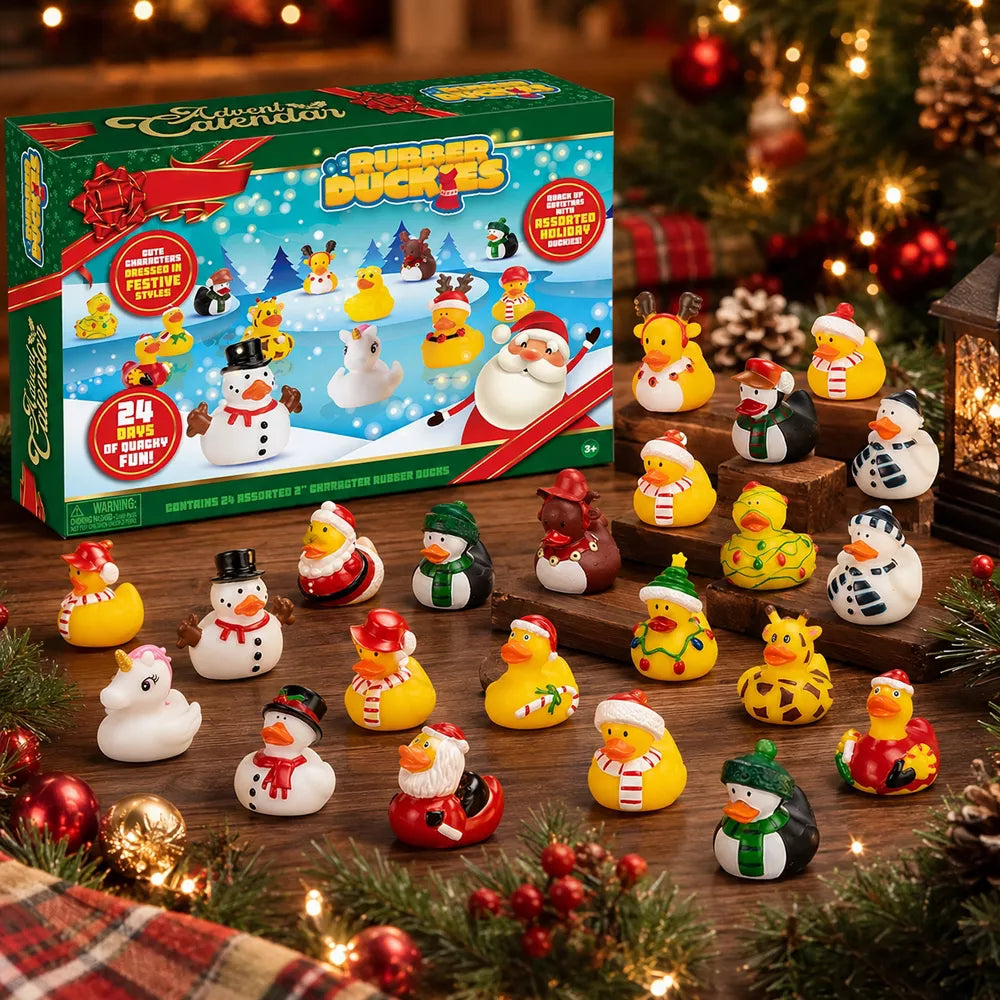 Rubber Duck Advent Calendar 24 Holiday Floating Ducks
