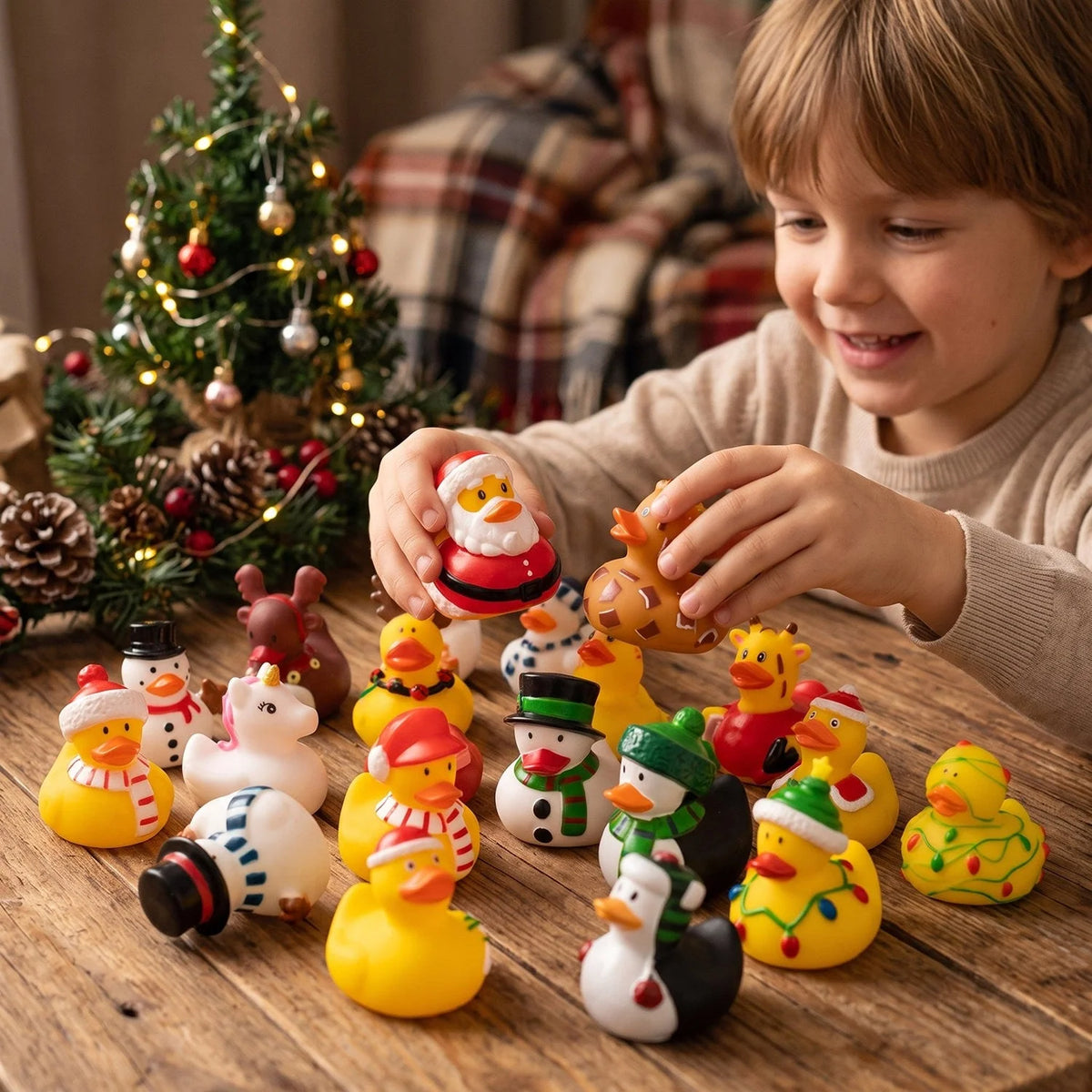 Rubber Duck Advent Calendar Floating Set of 24