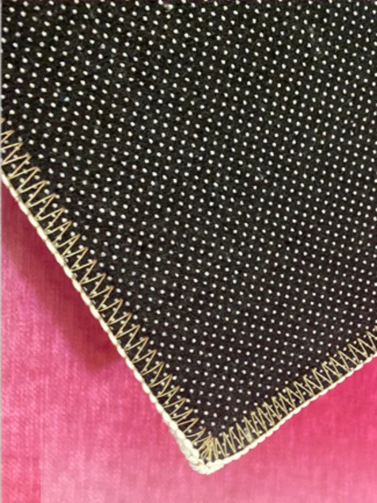 Rug Pink Gradient Polyester Machine Washable