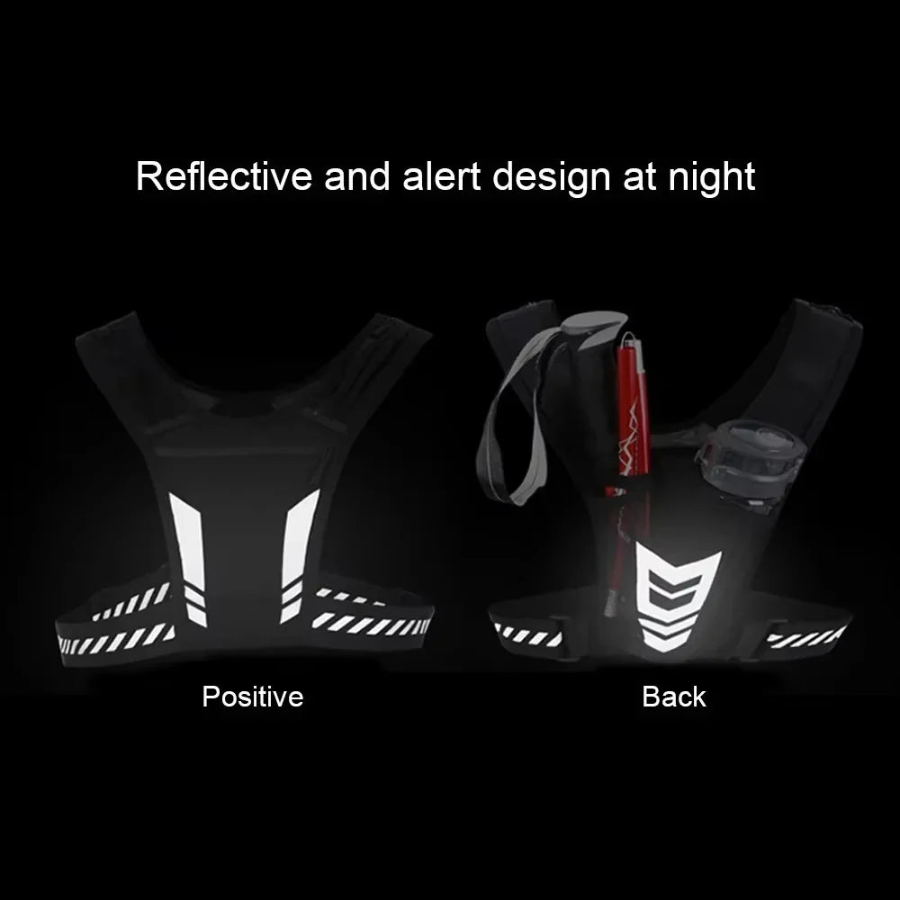 Running Phone Holder Vest Adjustable Fit Reflective Details