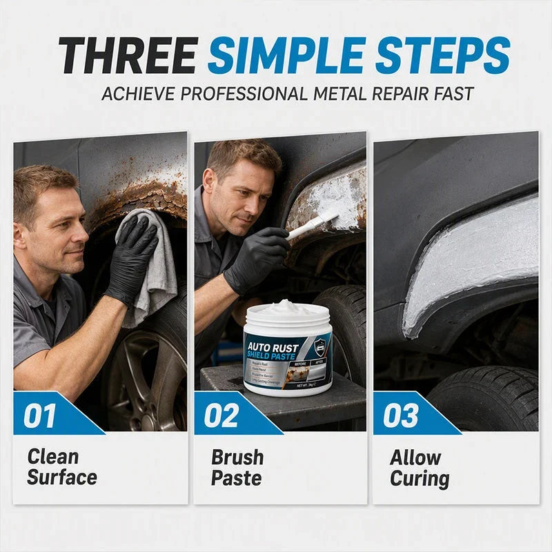 Rust Repair Paste All-Weather Non-Drip Brush Applicator