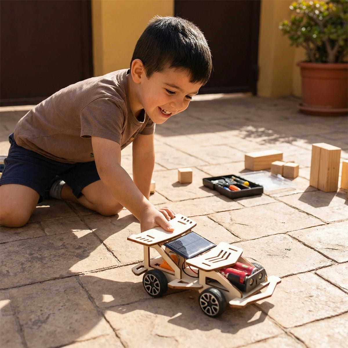 STEM Building Kit Wooden Working Model Step-by-Step Instructions