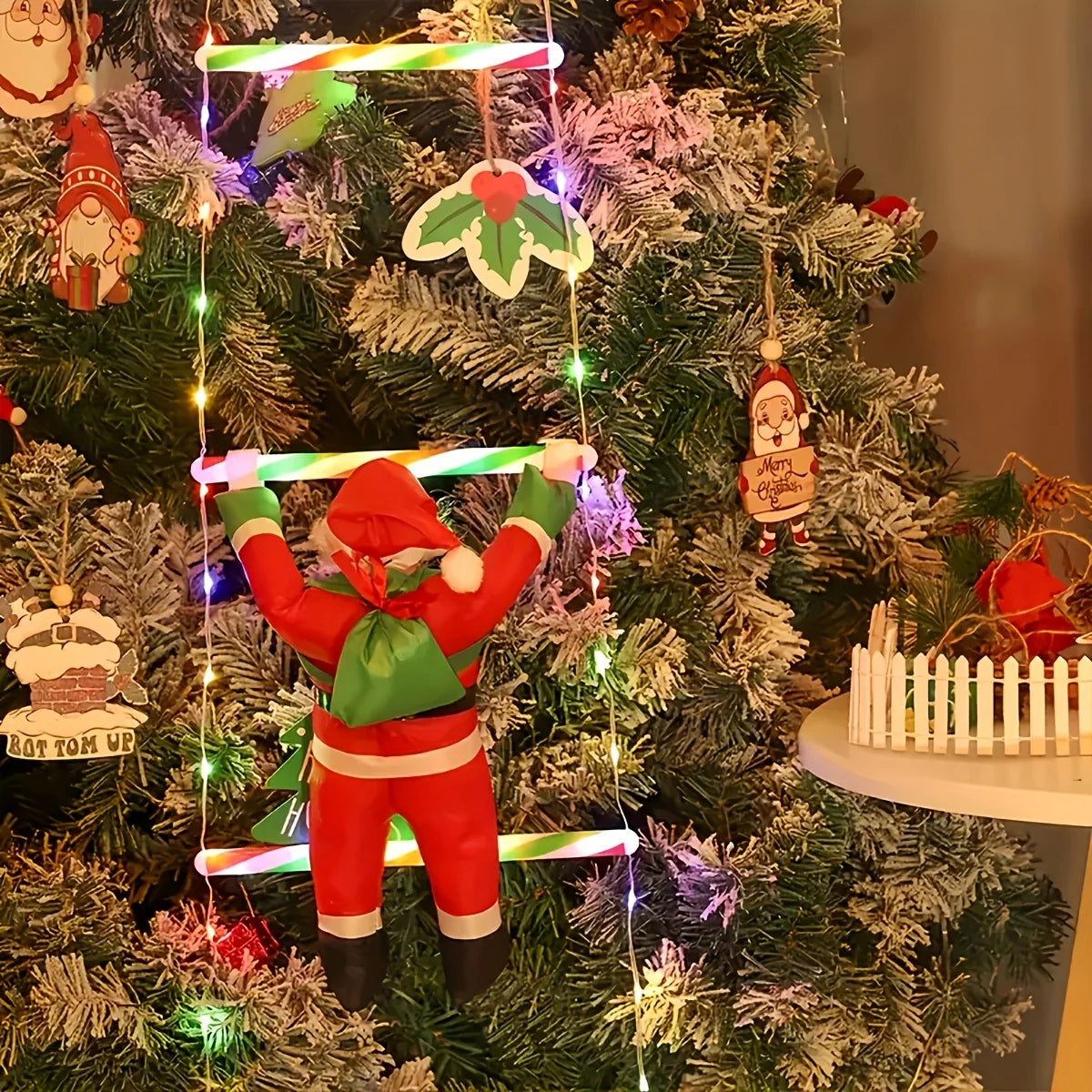 Santa Ladder Lights USB Powered 8 Lighting Modes