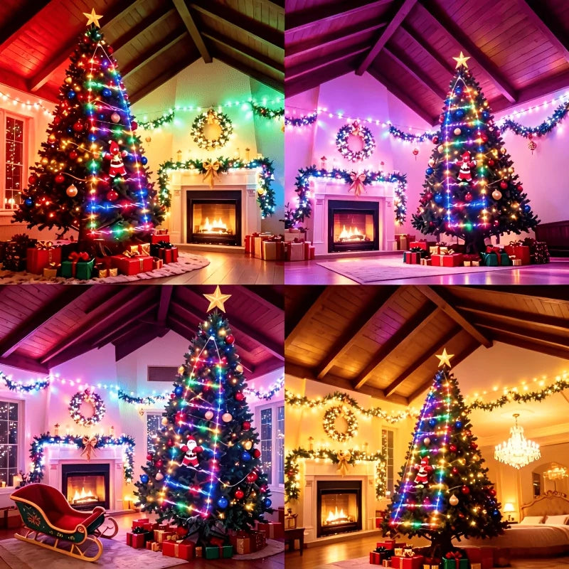 Santa Ladder Lights USB Powered 8 Lighting Modes