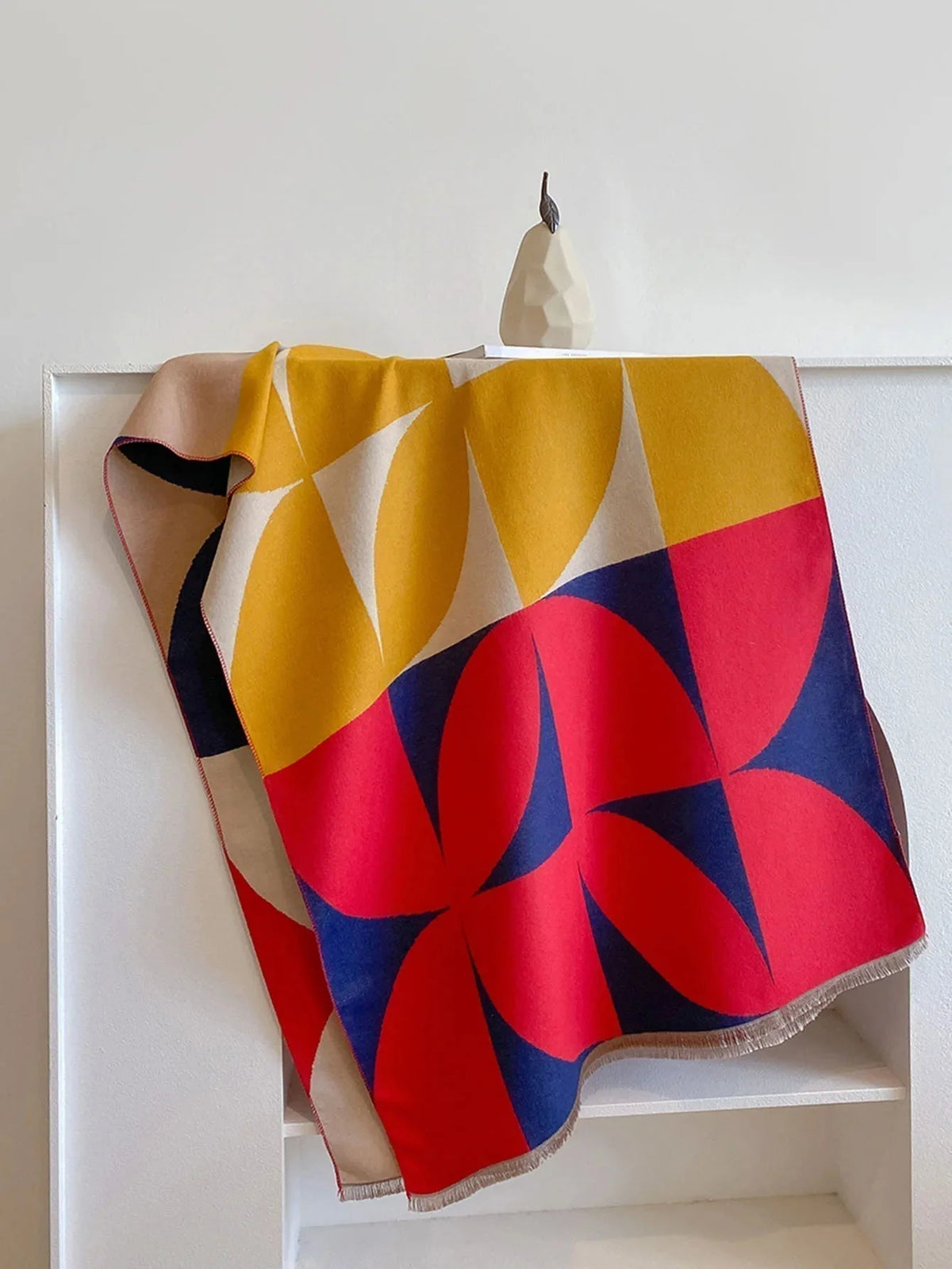 Scarf Cashmere Blend Reversible Soft Warmth