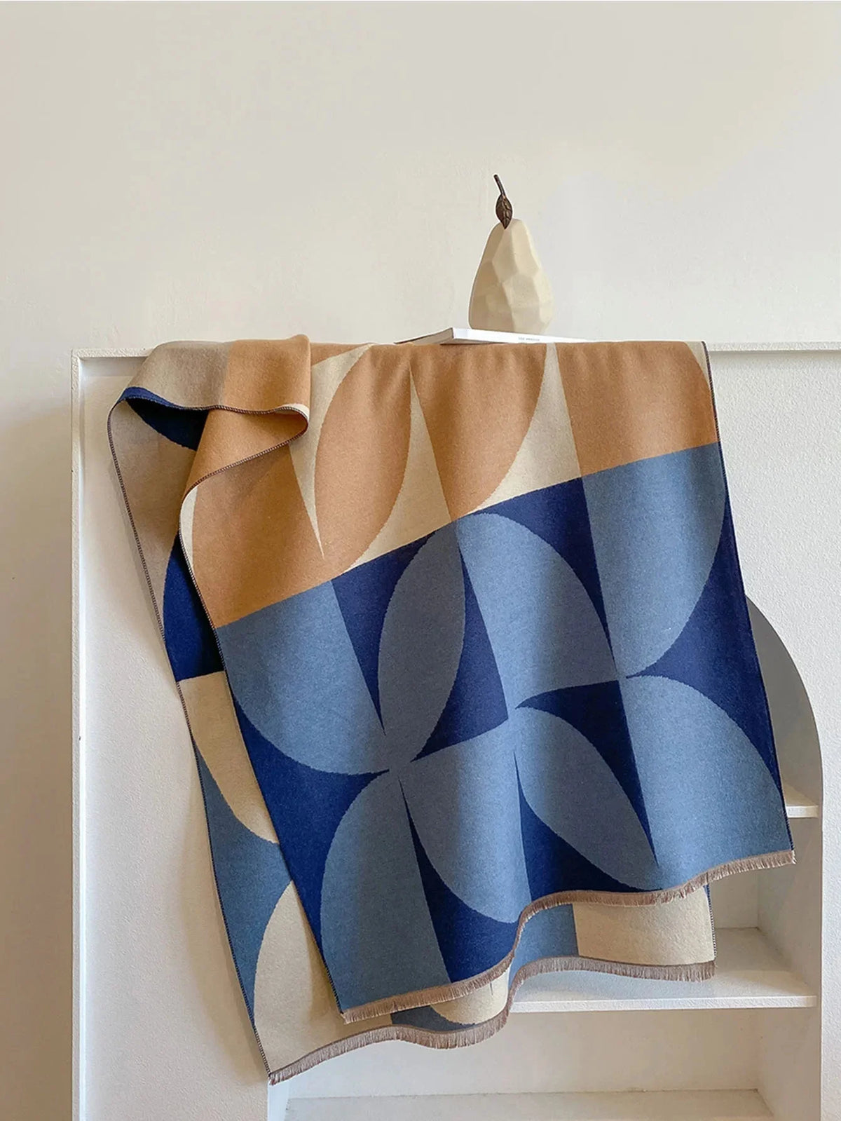 Scarf Cashmere Blend Reversible Soft Warmth