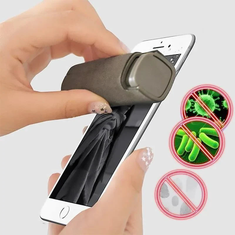 Screen Cleaner Portable Spray Bottle With Built-In Microfiber Pad