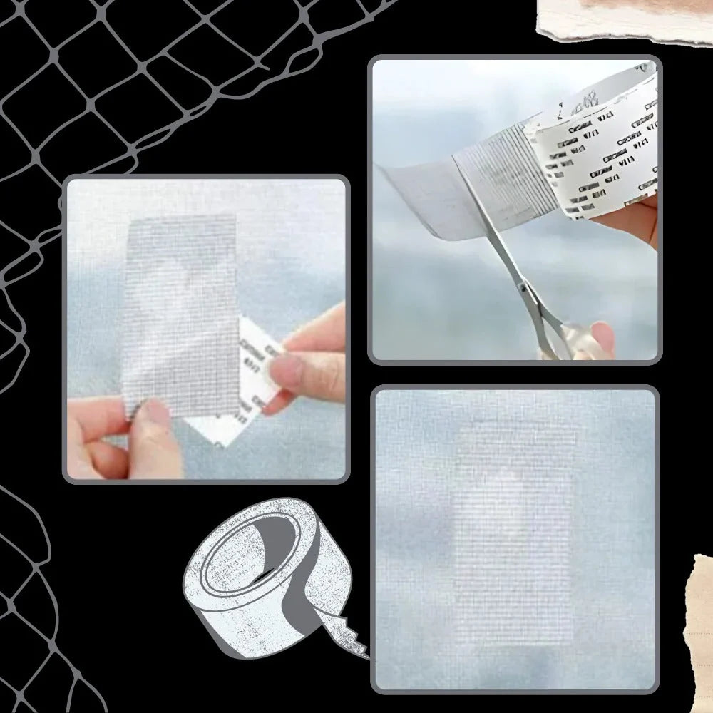 Screen Repair Tape Fiberglass Reinforced Waterproof Adhesive