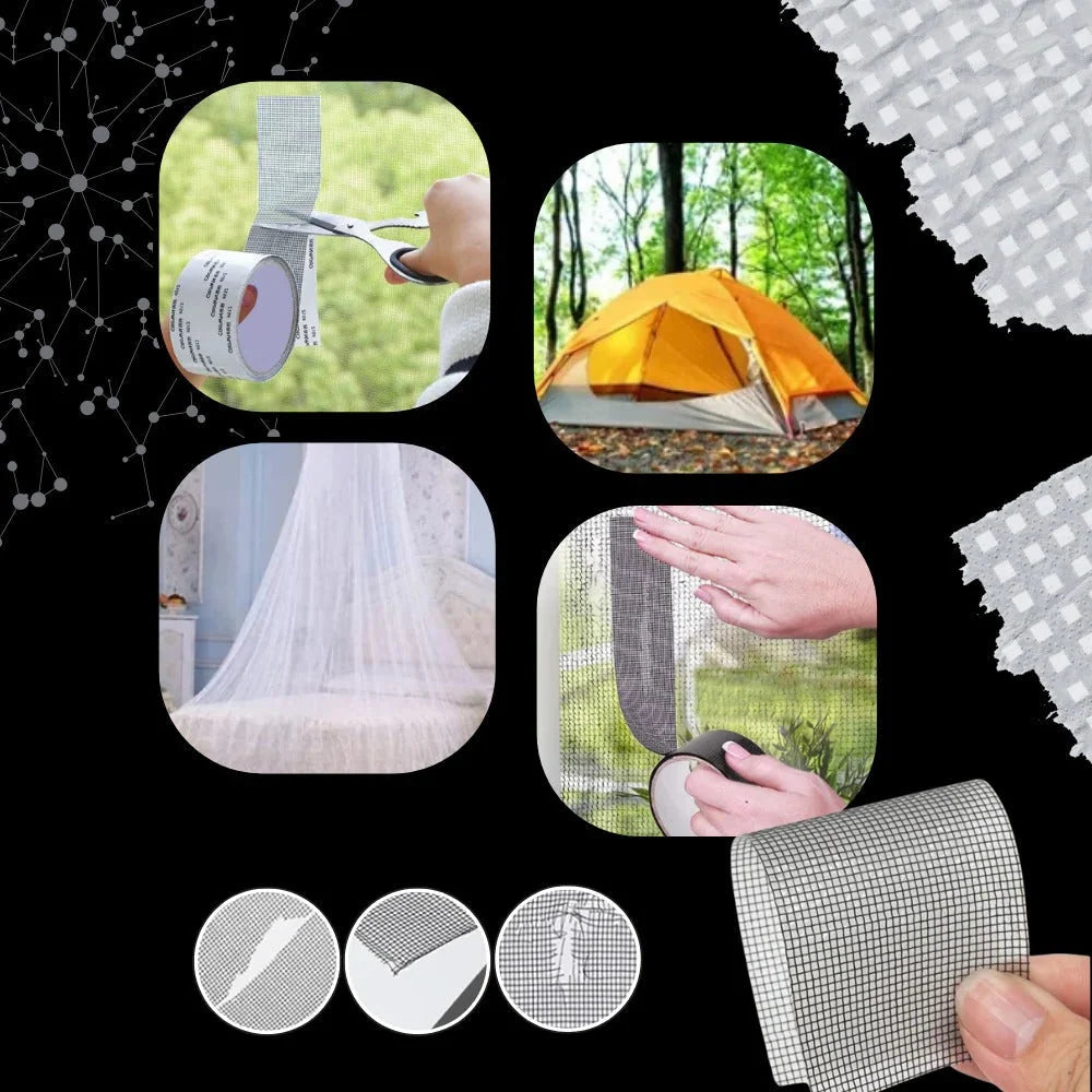 Screen Repair Tape Fiberglass Reinforced Waterproof Adhesive