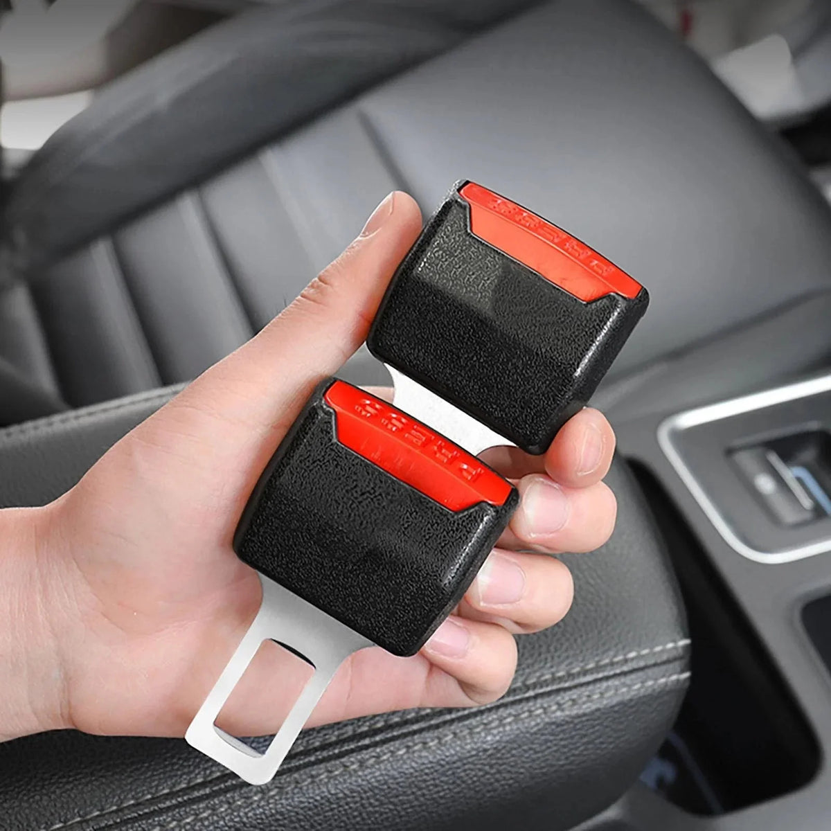 Seat Belt Alarm Silencer Inserts Set of 2 Tool-Free Installation