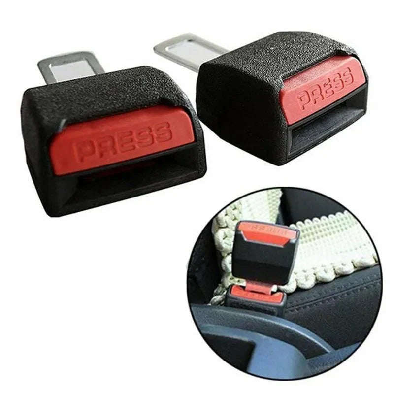 Seat Belt Alarm Silencer Inserts Set of 2 Tool-Free Installation