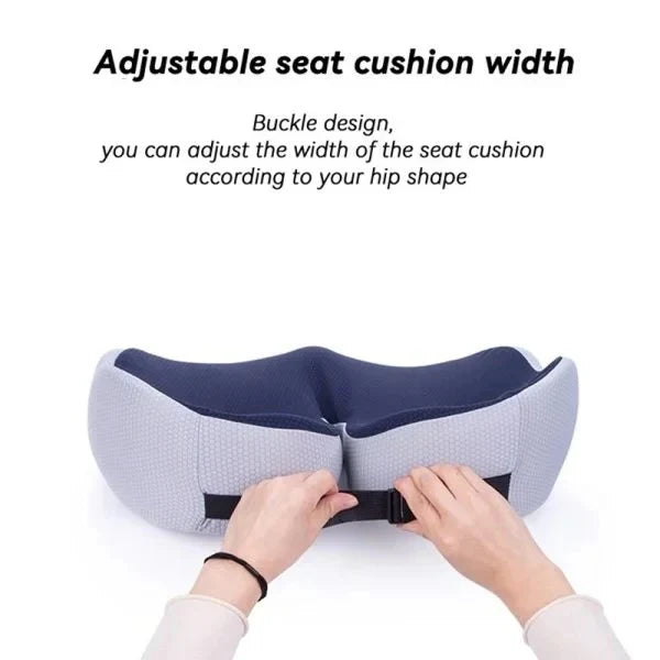 Seat Cushion Contoured Pressure Relief Adjustable Support Washable Cover