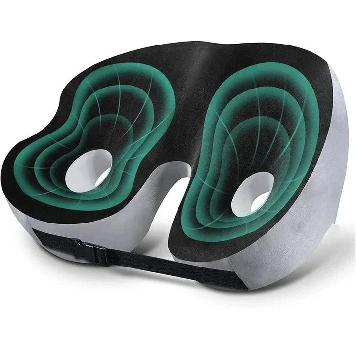 Seat Cushion Contoured Pressure Relief Adjustable Support Washable Cover