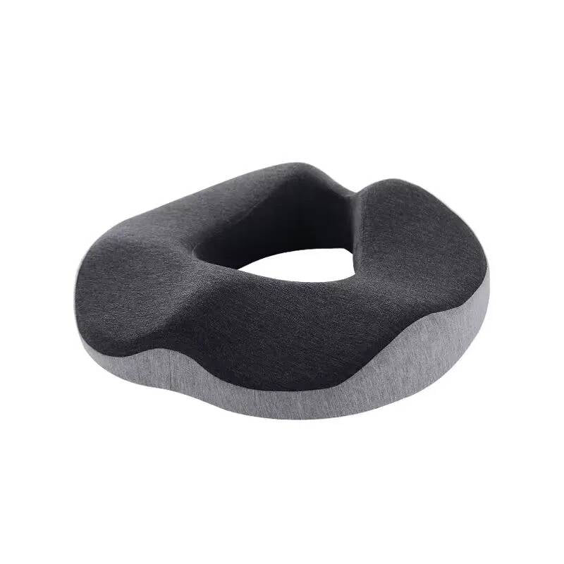 Seat Cushion Memory Foam Coccyx Cutout Anti-Slip Removable Cover