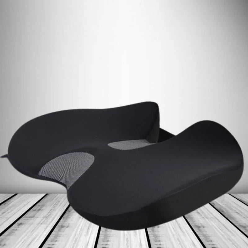 Seat Cushion Memory Foam U-Shaped Cutout Machine Washable Cover