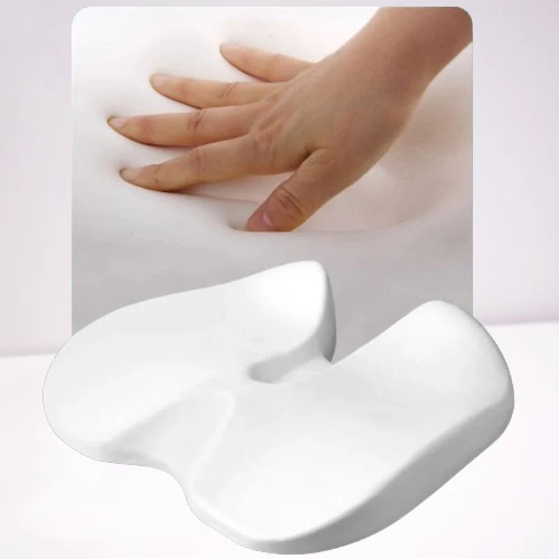 Seat Cushion Memory Foam U-Shaped Cutout Machine Washable Cover