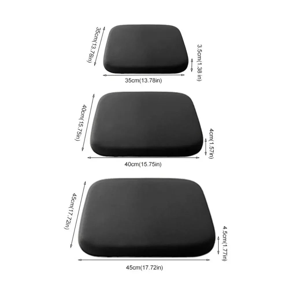 Seat Cushion Shape-Retaining Foam Non-Slip Base Removable Cover