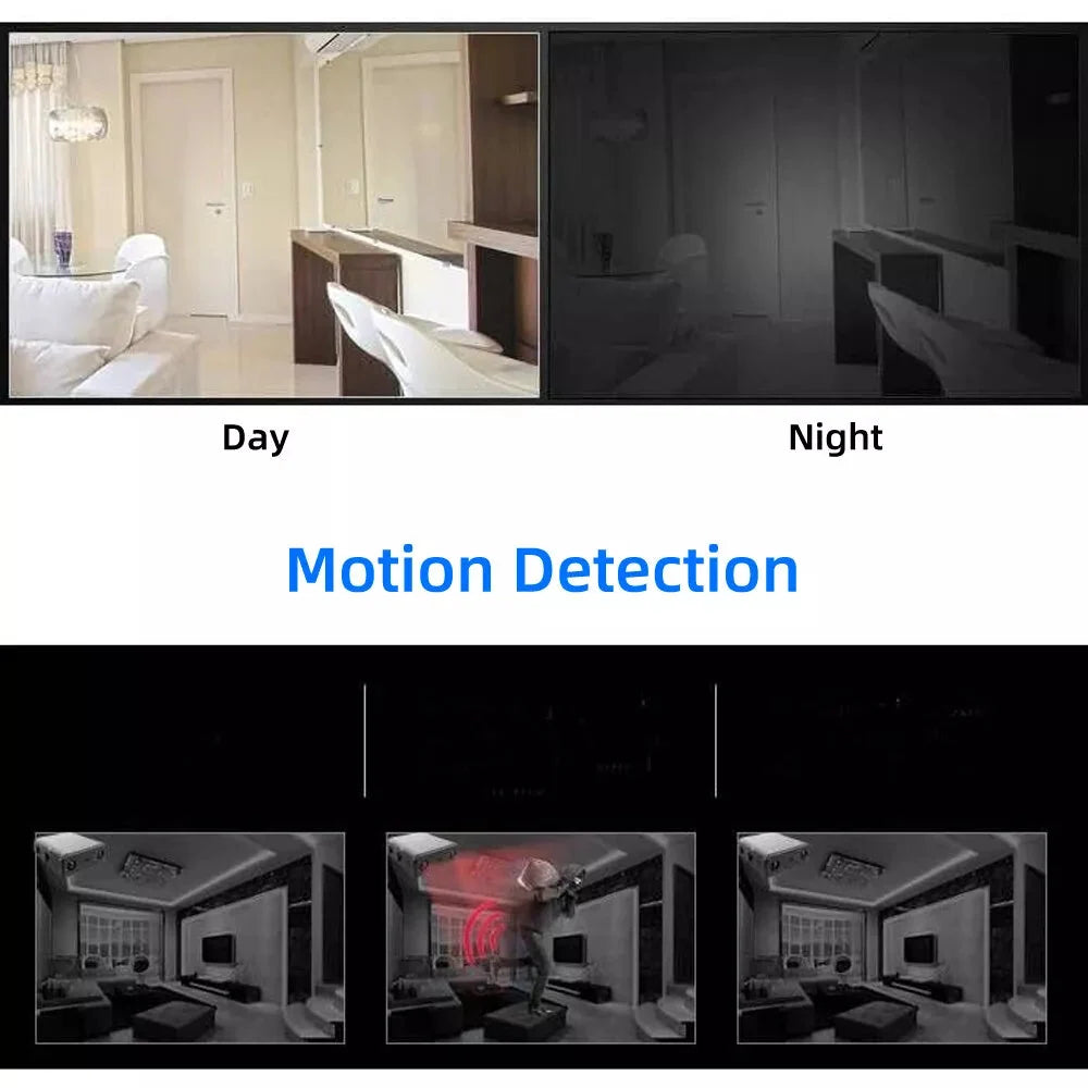 Security Camera 1080p Infrared Night Vision Motion-Activated Recording