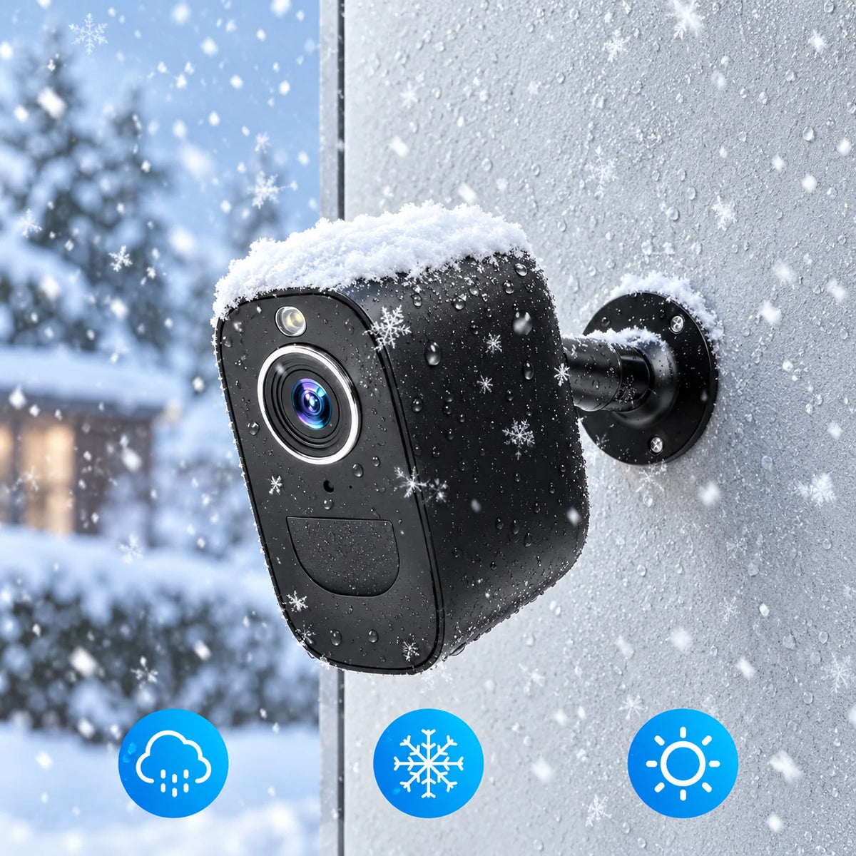 Security Camera 4G LTE Battery Powered Infrared Night Vision IP66 Outdoor Rated