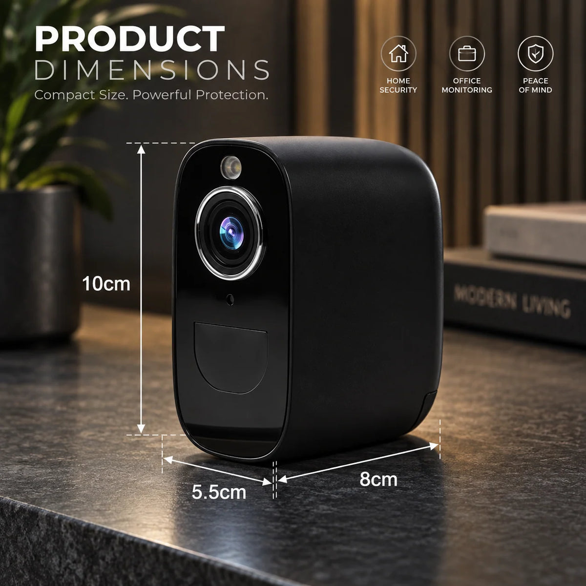 Security Camera 4G LTE Battery Powered Infrared Night Vision IP66 Outdoor Rated