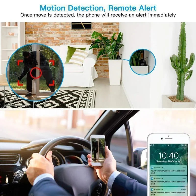 Security Camera Wi-Fi 1080p Magnetic Mount Night Vision