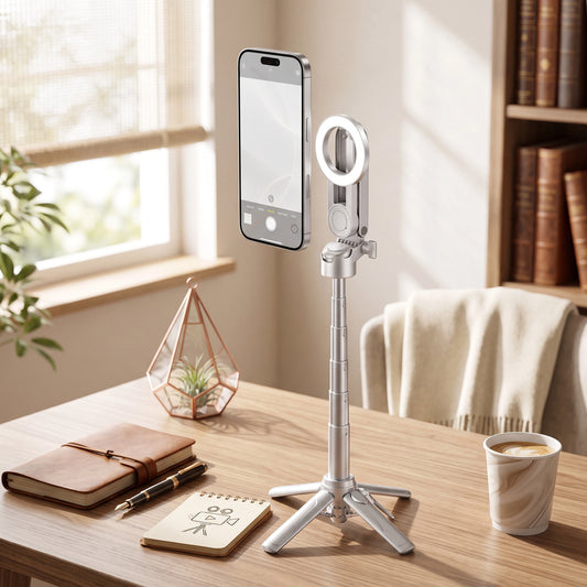 Selfie Stick Magnetic 360° Rotation Wireless Remote
