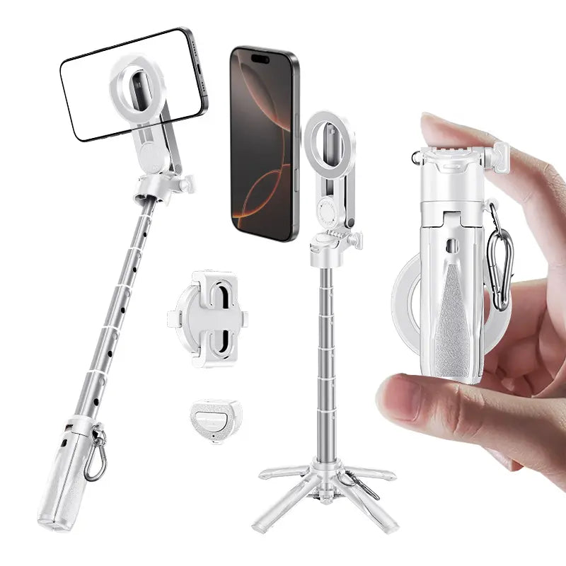 Selfie Stick Magnetic 360° Rotation Wireless Remote