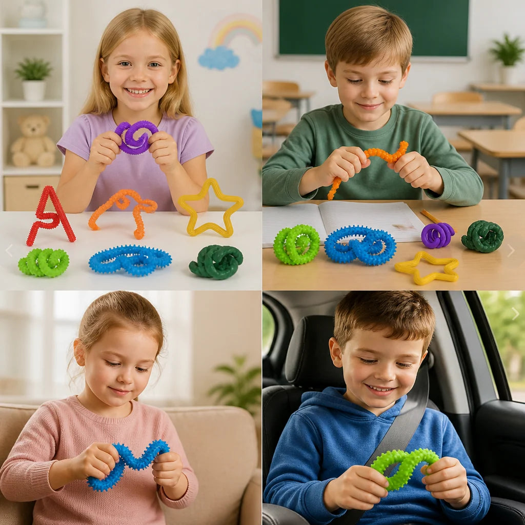 Sensory Fidget Sticks Flexible Twist & Bend Compact Lightweight