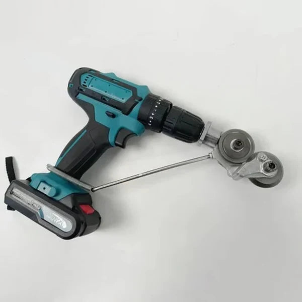 Sheet Metal Cutter Drill Attachment Compact Portable Design