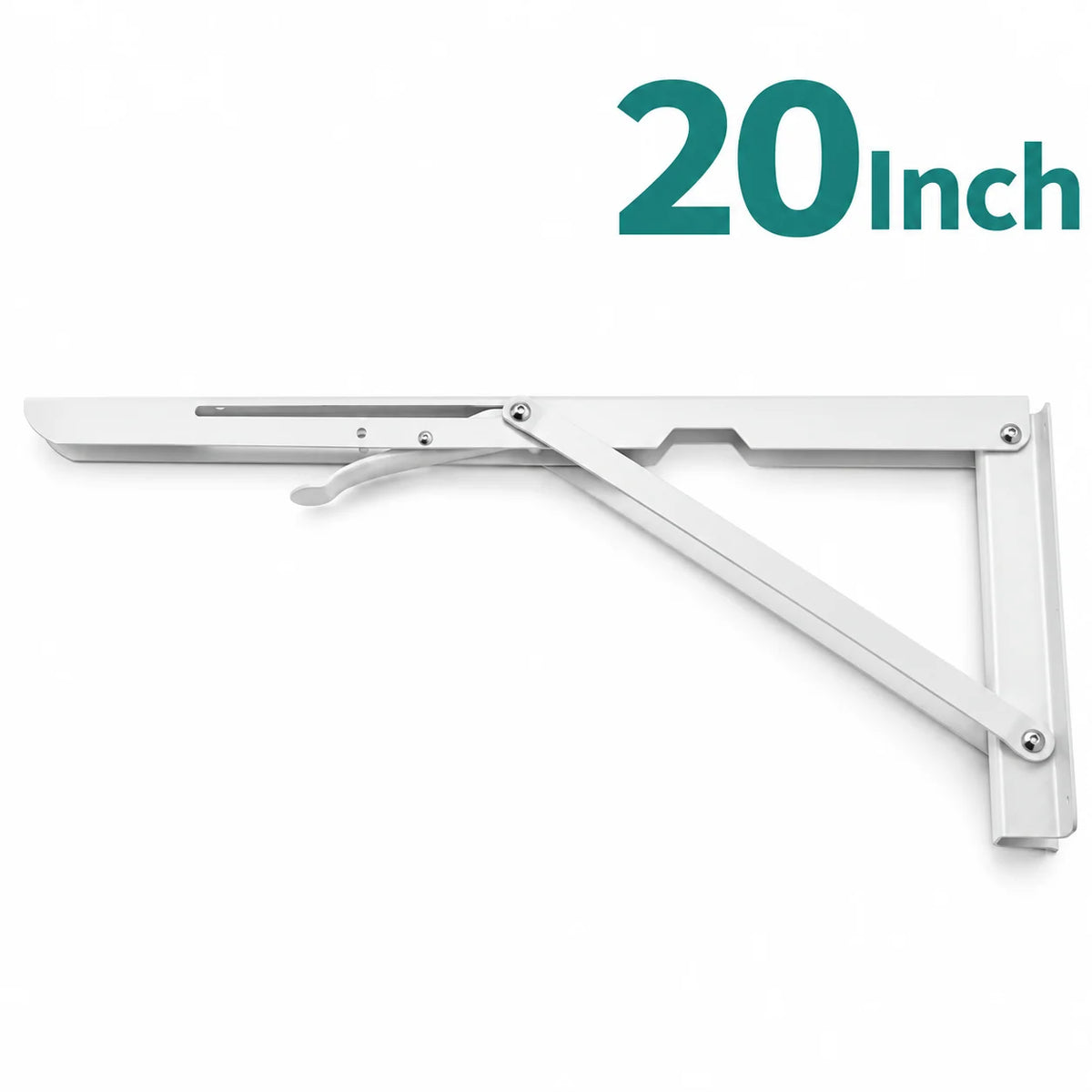Shelf Brackets Foldable Stainless Steel Set of 2