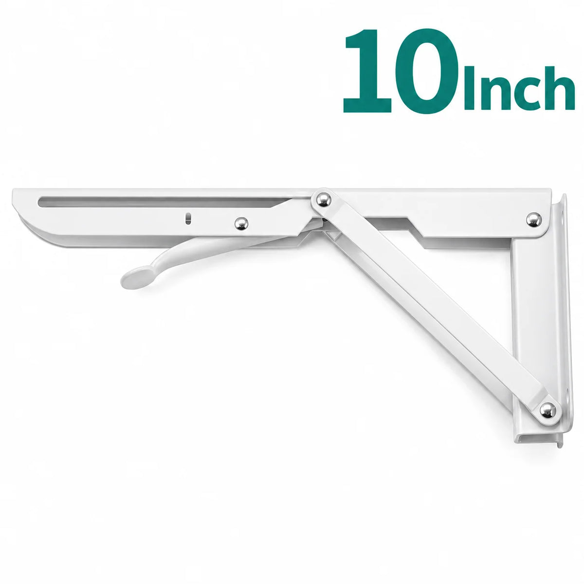 Shelf Brackets Foldable Stainless Steel Set of 2
