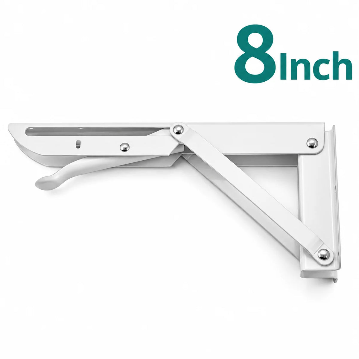 Shelf Brackets Foldable Stainless Steel Set of 2