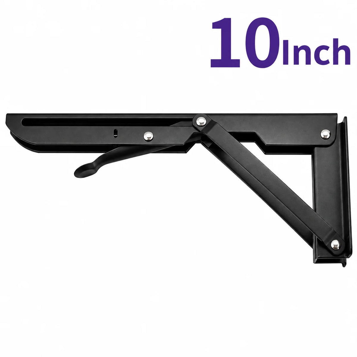 Shelf Brackets Foldable Stainless Steel Set of 2