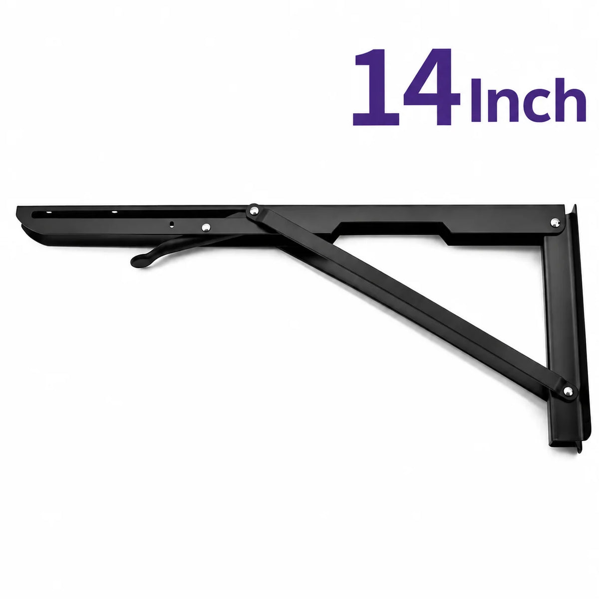 Shelf Brackets Foldable Stainless Steel Set of 2