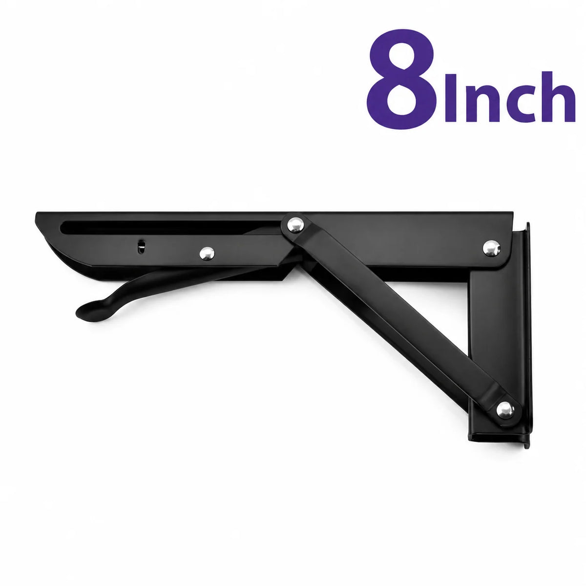 Shelf Brackets Foldable Stainless Steel Set of 2