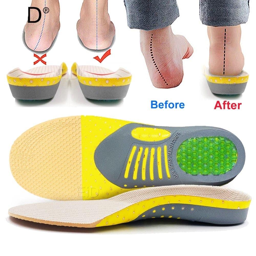 Shoe Insoles Arch Support Cushioning Trim-To-Fit Set of 2