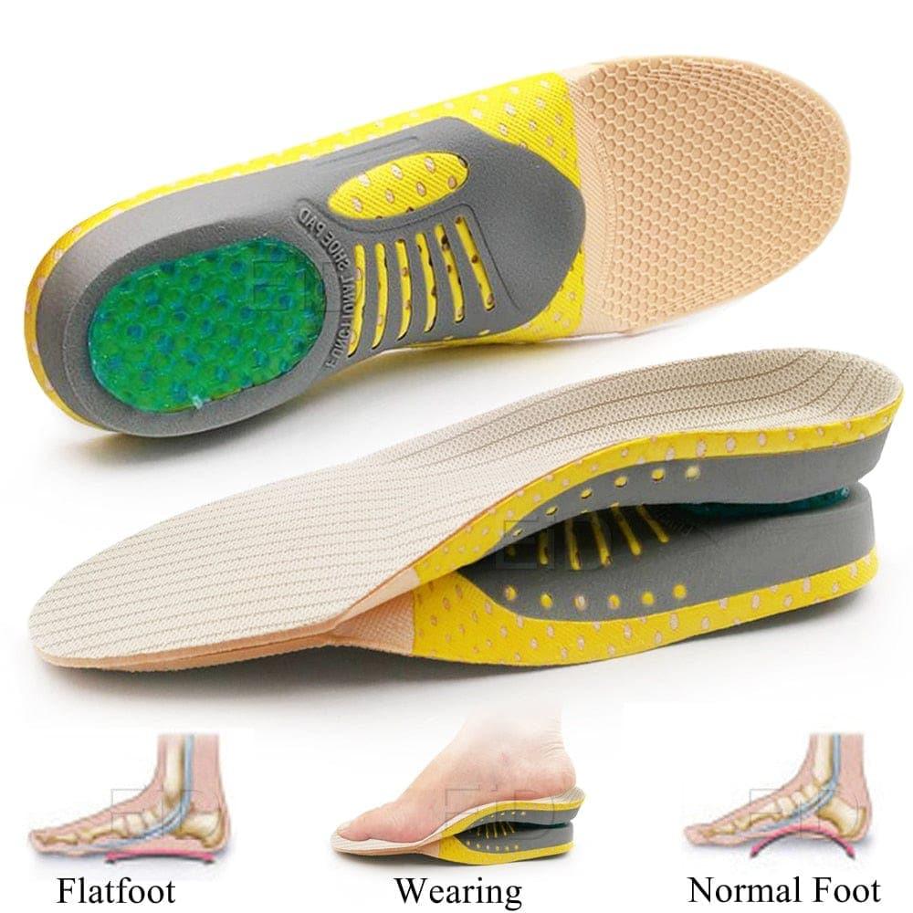 Shoe Insoles Arch Support Cushioning Trim-To-Fit Set of 2