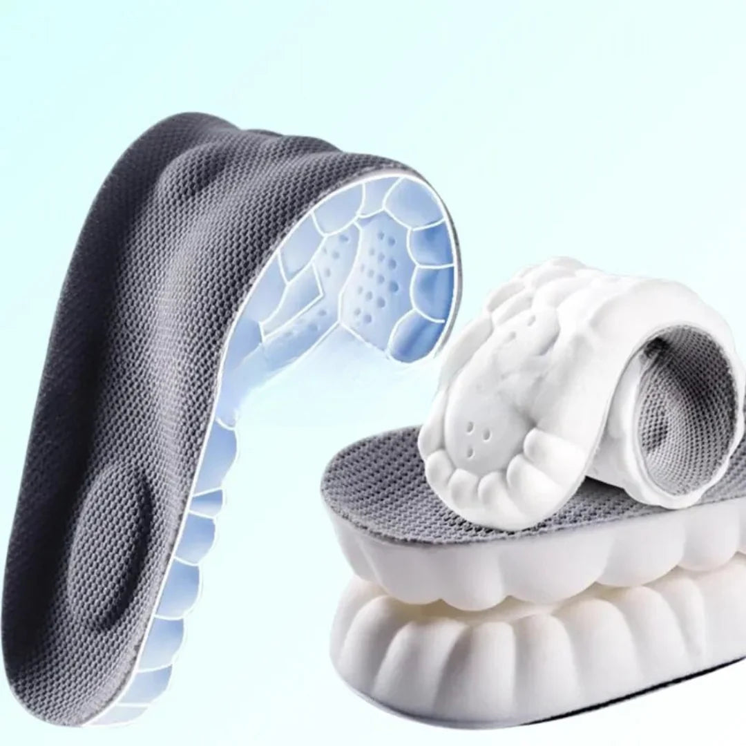 Shoe Insoles Contoured Arch Support Shock-Absorbing Foam