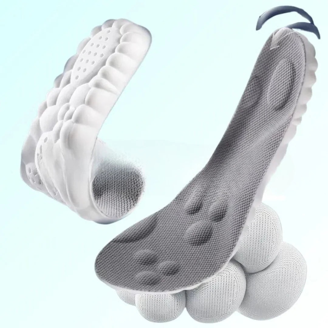 Shoe Insoles Contoured Arch Support Shock-Absorbing Foam