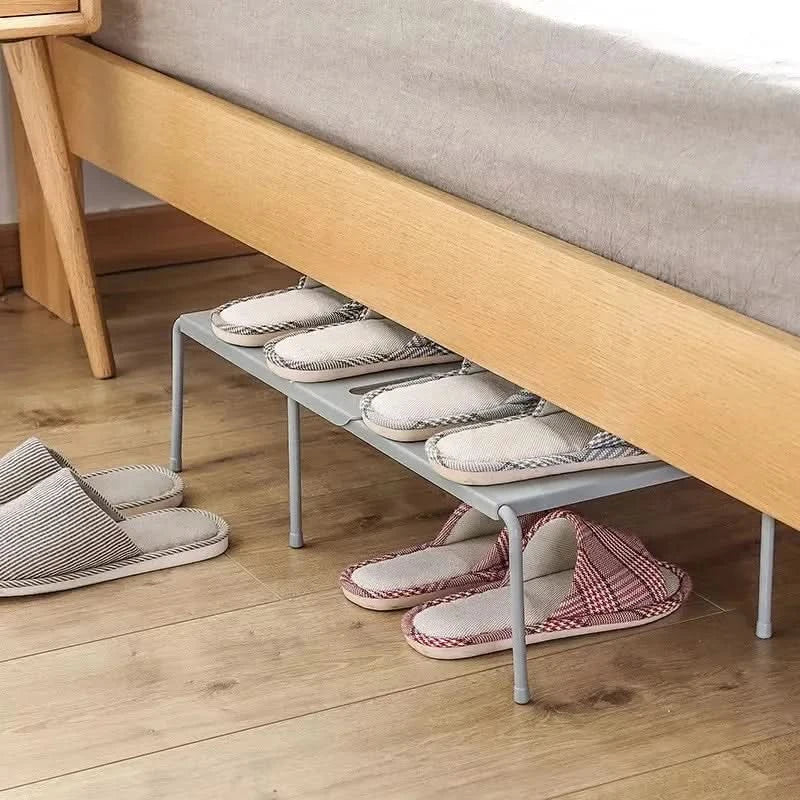 Shoe Rack Adjustable Width Tool-Free Assembly