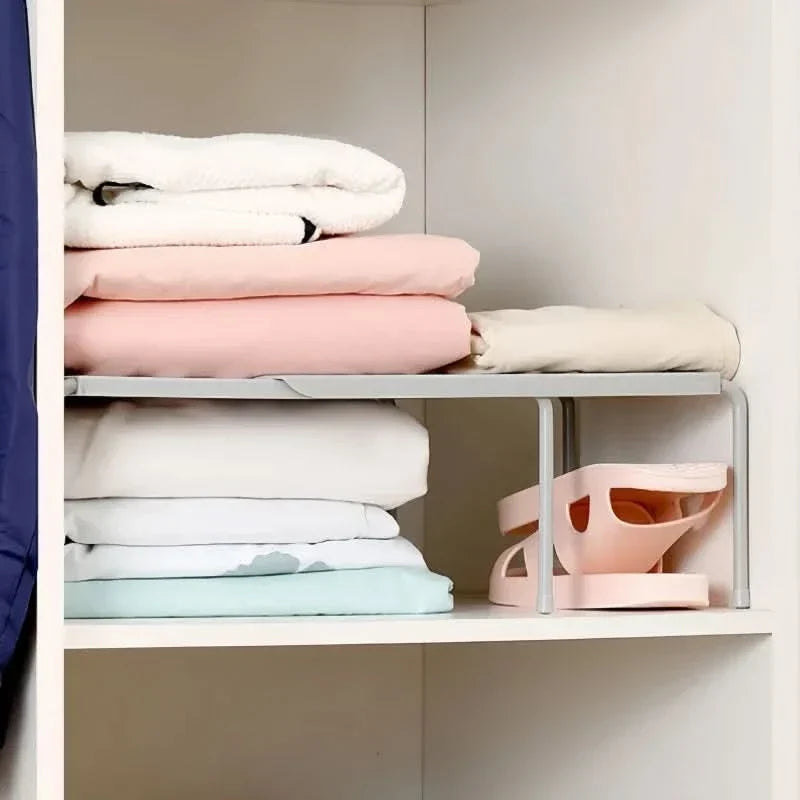 Shoe Rack Adjustable Width Tool-Free Assembly