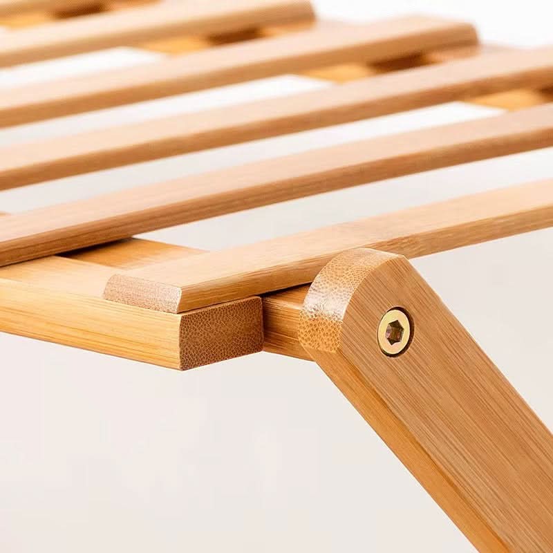 Shoe Rack Bamboo Foldable Space-Saving Storage