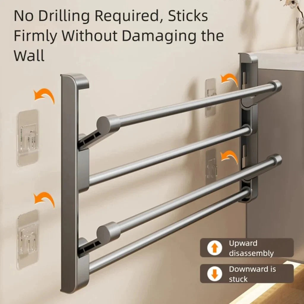 Shoe Rack Wall-Mounted With Integrated Drainage Space-Saving Design