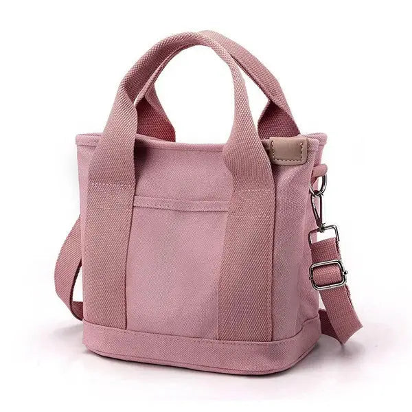 Shoulder Bag Canvas Inner Pockets & Wide Straps